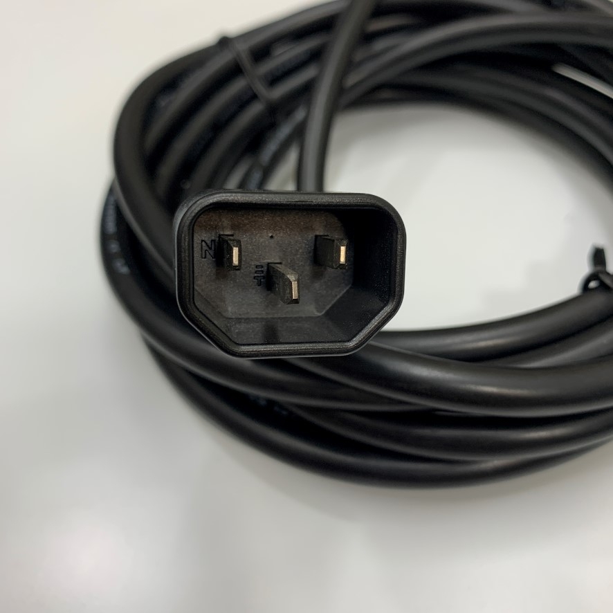 Dây Nguồn APC Power Cord C13 to C14 13.3Ft Dài 4M 10A 250V 18AWG 3x1.5mm² H05VV-F 75°C GTSA-3 Cable OD 8.2mm AP9870 in China