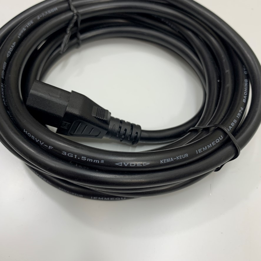 Dây Nguồn APC Power Cord C13 to C14 13.3Ft Dài 4M 10A 250V 18AWG 3x1.5mm² H05VV-F 75°C GTSA-3 Cable OD 8.2mm AP9870 in China