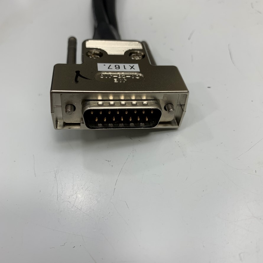 Cáp Điều Khiển Splitter Y Cable DB15 D-Sub 2 Rows Male to 3 Port DB9 Male Serial Adapter Connector JAE Electronics Dài 0.5M/0.7M/0.8M For Industrial Splitter Cable