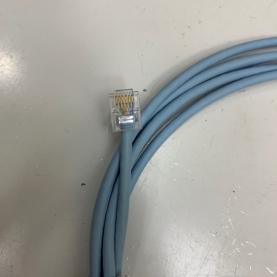 Cáp 3M 10ft Cable RS485/RS422/Telephone Patch Cord Line 6 Wire RJ12 to RJ12 6 Pin 6P6C Straight Through Cable Blue Belden PVC 28AWG OD 3.8mm