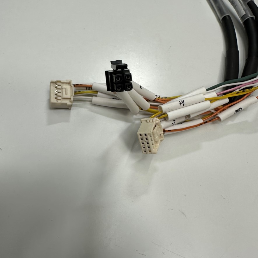 Cáp 0.5M 1.7ft INPS1 FK003MCAM-203B Cable Connector DB26 D-Sub 26 Pin Male 3 Row Metal Fe Plated to Splitter Y Cable Connector Molex 12 Female + Molex 10 Female + Molex 4 Pin Female