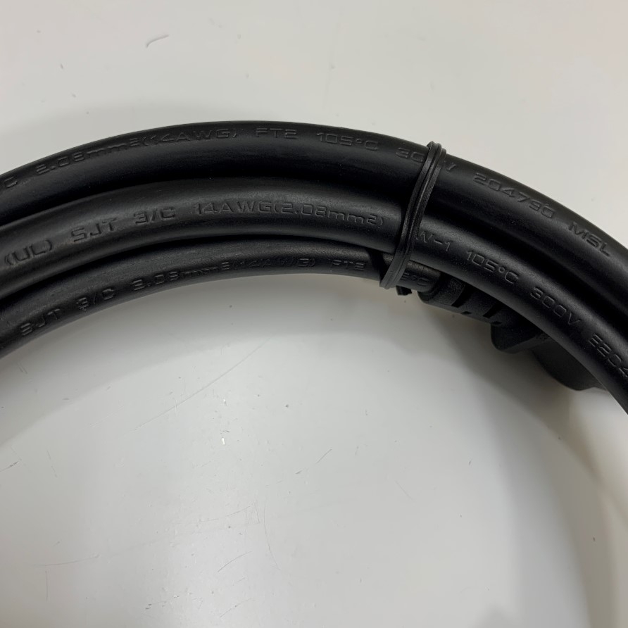 Dây Nguồn Thiết Bị Chuyên Dụng Đắt Tiền APC Power Cord C13 to C14 6Ft Dài 1.8M 15A 250V 14AWG 3x2.08mm² VW-1 105°C CSA SJT UL Cable OD 9.4mm MSL-Black AP9870 in Canada