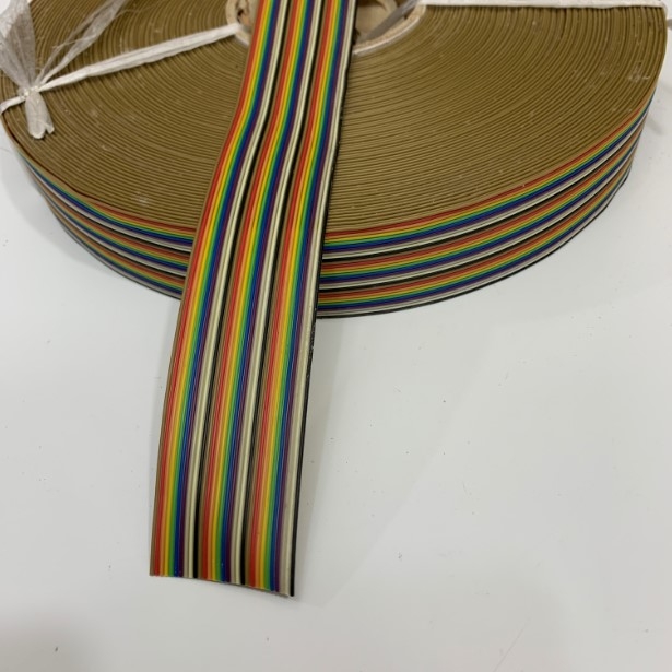 10-Pin Rainbow Ribbon Cable – 5 Meters Long – Colorful Flat Cable For DIY Projects