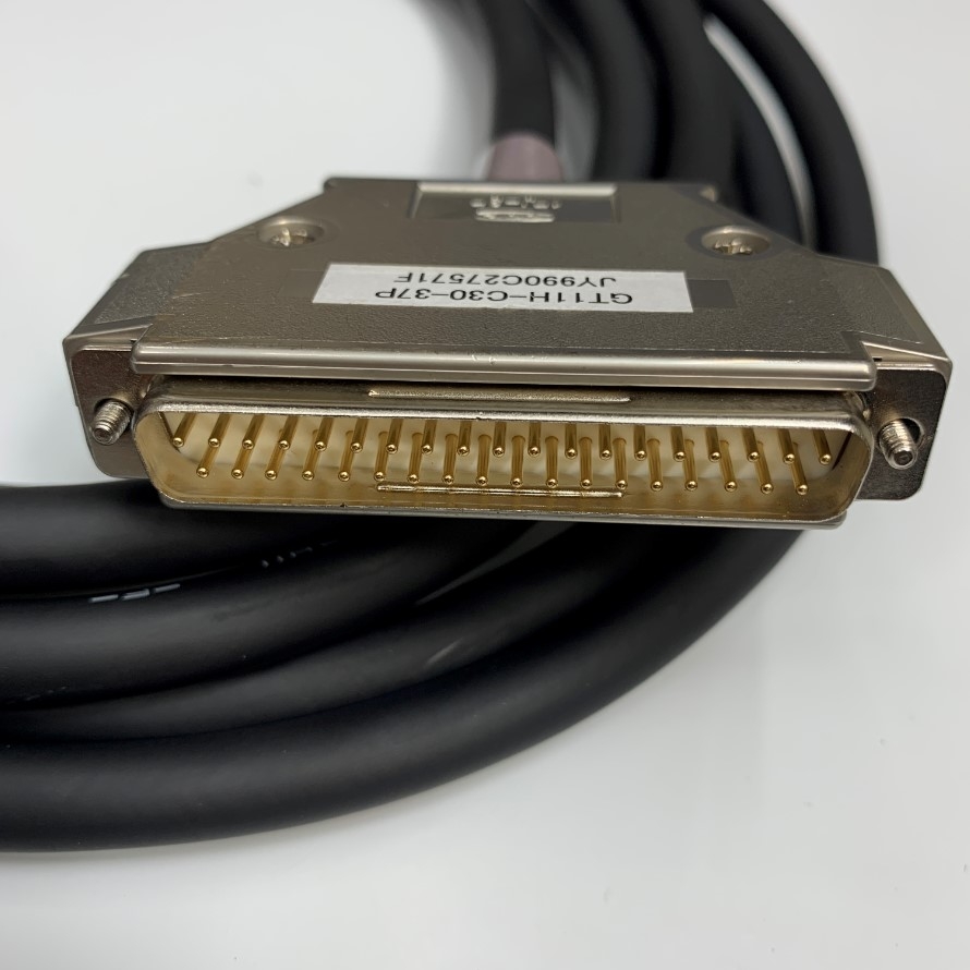 Cáp 3M 10ft GT11H-C30-37P Mitsubishi Communication Cable Connector DDK 17J-37 DB37 Male to 32 Pin Female Position Circular DDK Cable E13868 20276 VW-1 TACHII OD 10mm