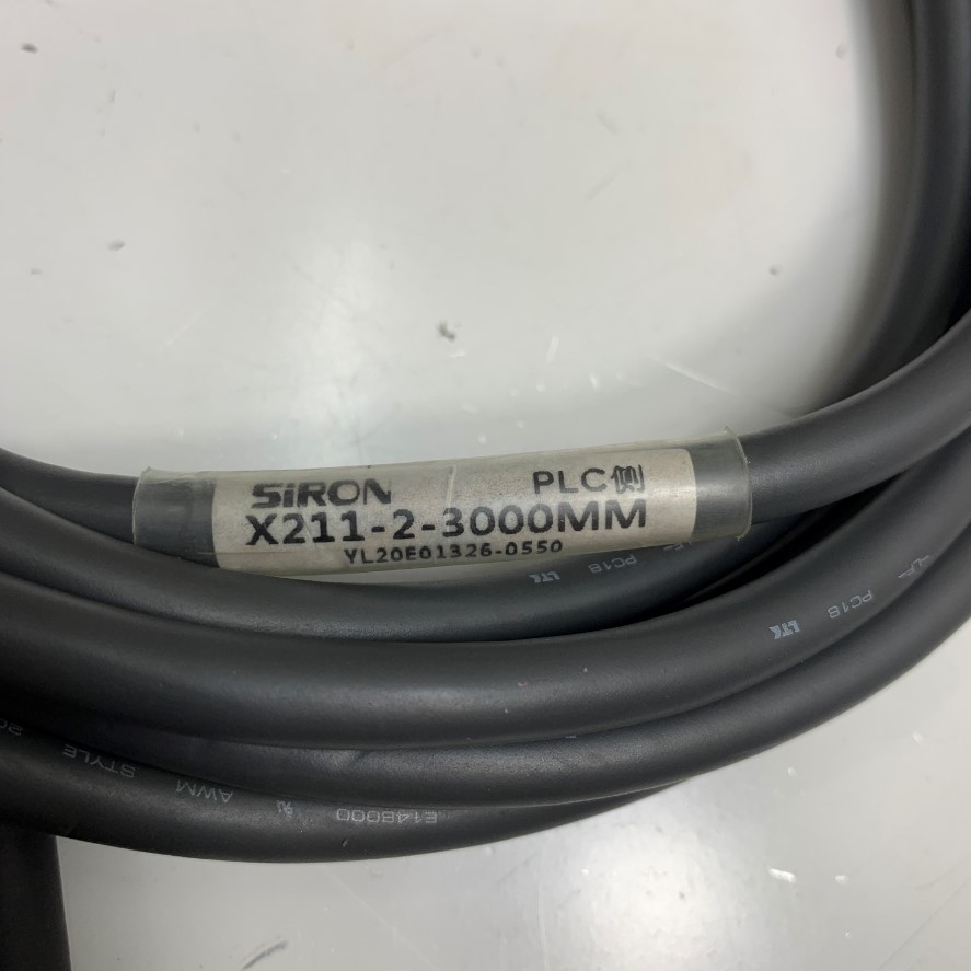 Cáp 3M 10ft Siron X211-2-3000MM CN1 IDC 34 Pin to CN2 IDC 40 Pin Pitch 2.54mm Cable 28AWG PVC For PLC Keyence Kv Series