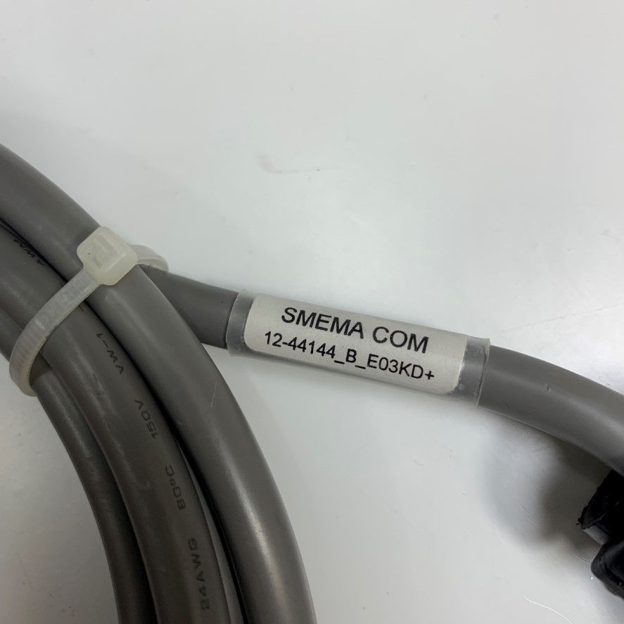 Cáp 3M 10ft SMEMA COM 12-44144_B_E03KD+ Connector AMP 182649-1 SMEMA 14 Pin Male to Male Cable E360614 UL CL2 24AWG STYLE 2576 80C 150V OD 7.8mm For Signal Motor Cable