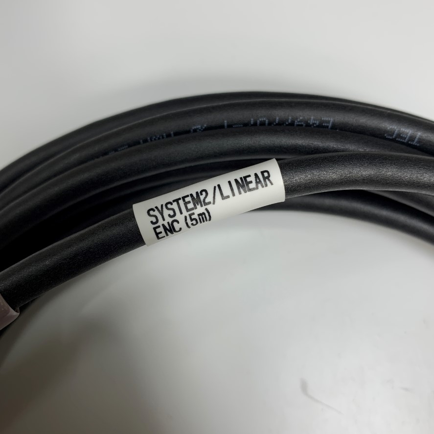 Cáp 5M 17ft SYSTEM2/LINEAR ENC(5M) Metal Shell Connector DDK DB15 Female to DB15 HD VGA Male Cable TEC E497707-1 AWM 20963 80C 30V 4x2x26AWG OD 6.8mm For Industrial Cable