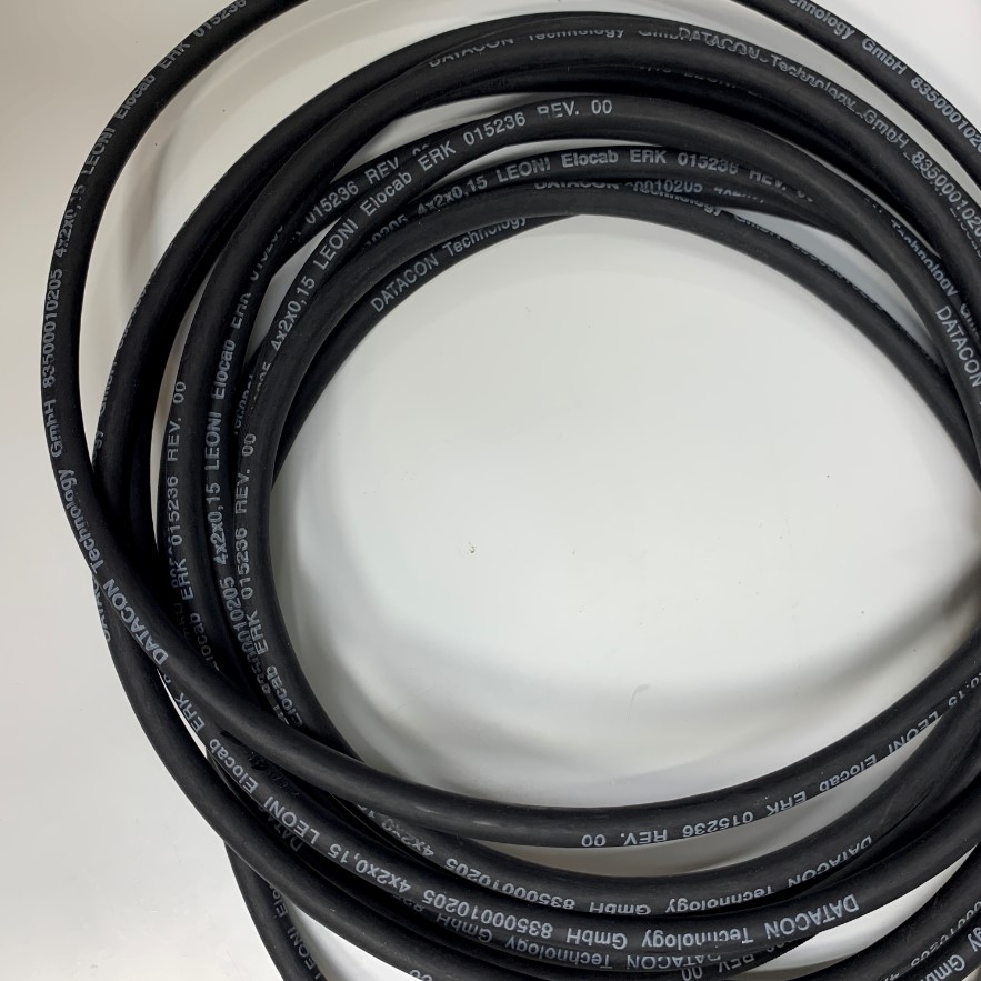 Cáp 6M 20ft XS1-28B00-06W019 LVDS Camera Right Angle Hirose HR10A-10P-12P(73) 12 Pin Female to RJ45 Male Cable DATACON 4x2x0.15 LEONI OD 7.0mm For Industrial Camera Cable