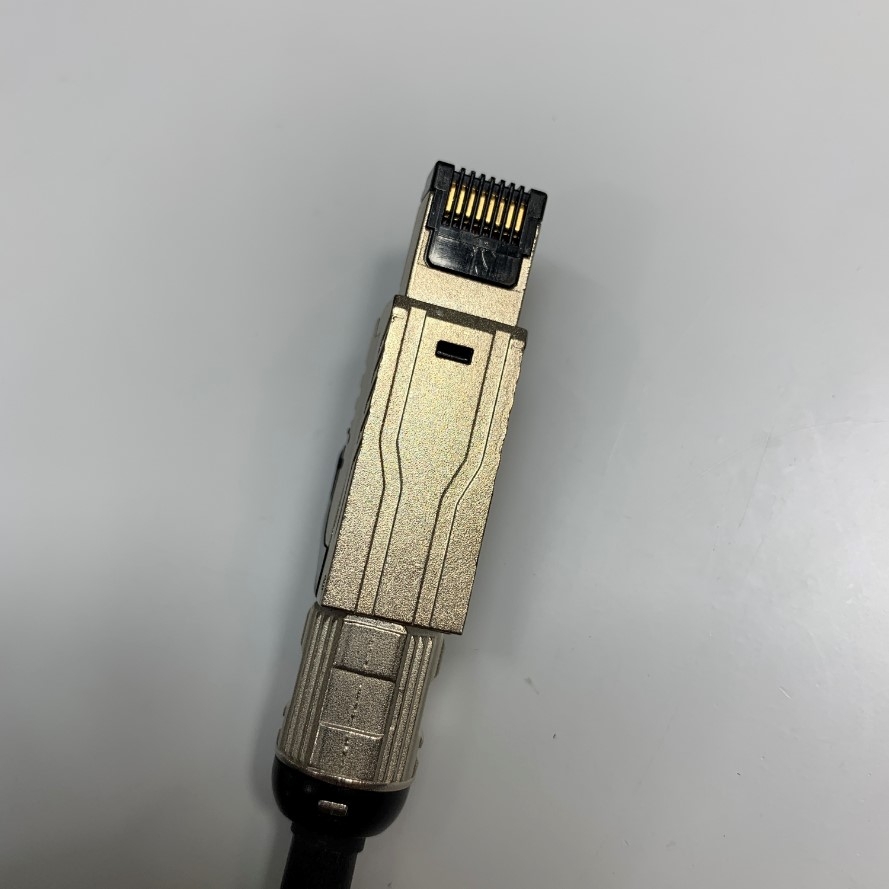 Cáp 6M 20ft SYSTEM2/LVDS Camera Right Angle Hirose HR10A-10P-12P(73) 12 Pin Female to RJ45 Male Cable TEC E497707-1 AWM 20963 80C 30V 4x2x26AWG OD 7.0mm For Industrial Camera Cable