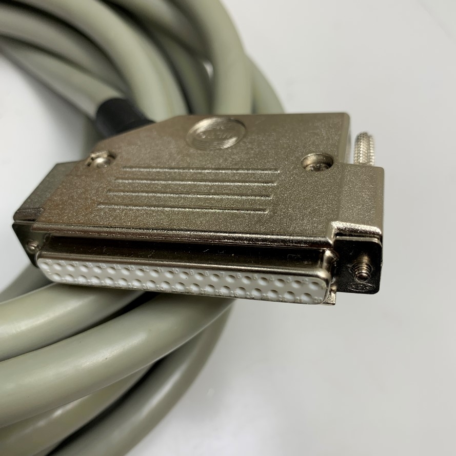Cáp 8.5M 28ft Extension Serial D-Sub DB37 Male to DB37 Female 45 Degree with Metal Shell Twisted Pair High Flex Cable LLT K-POWER ROBO TRUSP 300V For Hệ Thống Máy Xạ Trị Ung Thư OCTAVIUS 4D PTW