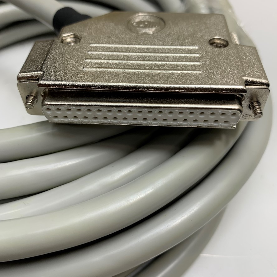 Cáp 9M 30ft Extension Serial D-Sub DB37 Male to DB37 Female 45 Degree with Metal Shell Twisted Pair High Flex Cable STYLE 2464 24AWG 80°C 300V For Hệ Thống Máy Xạ Trị Ung Thư OCTAVIUS 4D PTW
