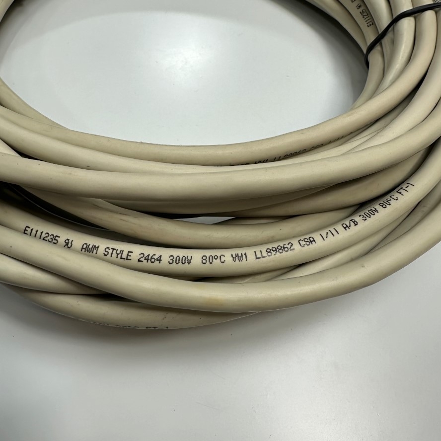 Cáp 16M 53ft Shielded 14 Core x 0.2mm² Cable E111235 LL89862 CSA 26AWG 80°C 300V Multi Pair OD 8.0mm Grey For Signals Servo Motor Encoder, Industrial I/O Communication