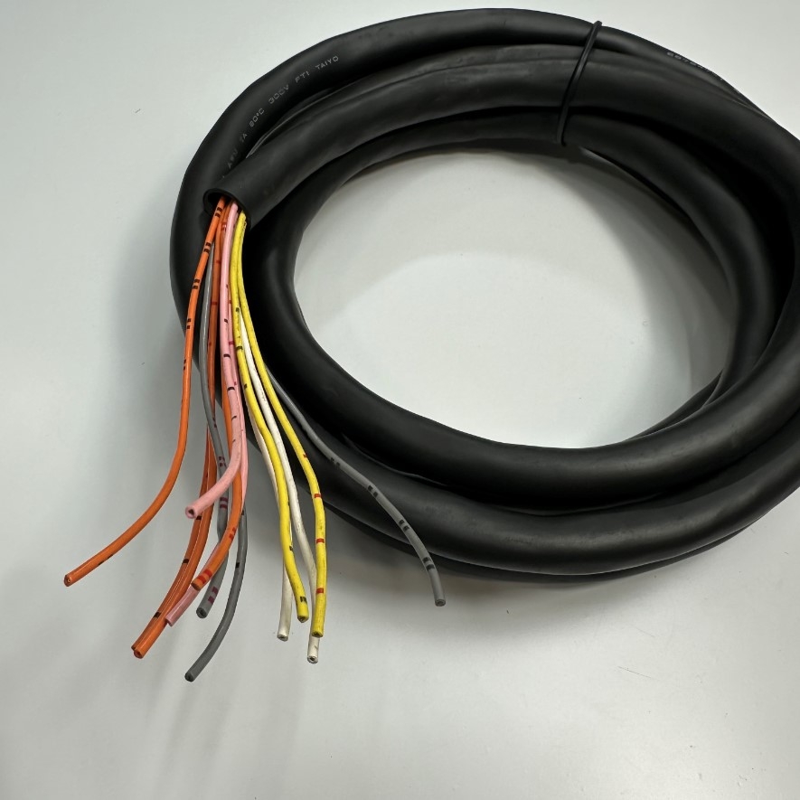 Cáp 3M 10ft TAIYO 16 Core x 0.5mm² Shielded Cable E67647-T AWG20x8P 80°C 300V OD 15mm to Splitter JST Connector 2 Pin, 4 Pin, 6 Pin Female