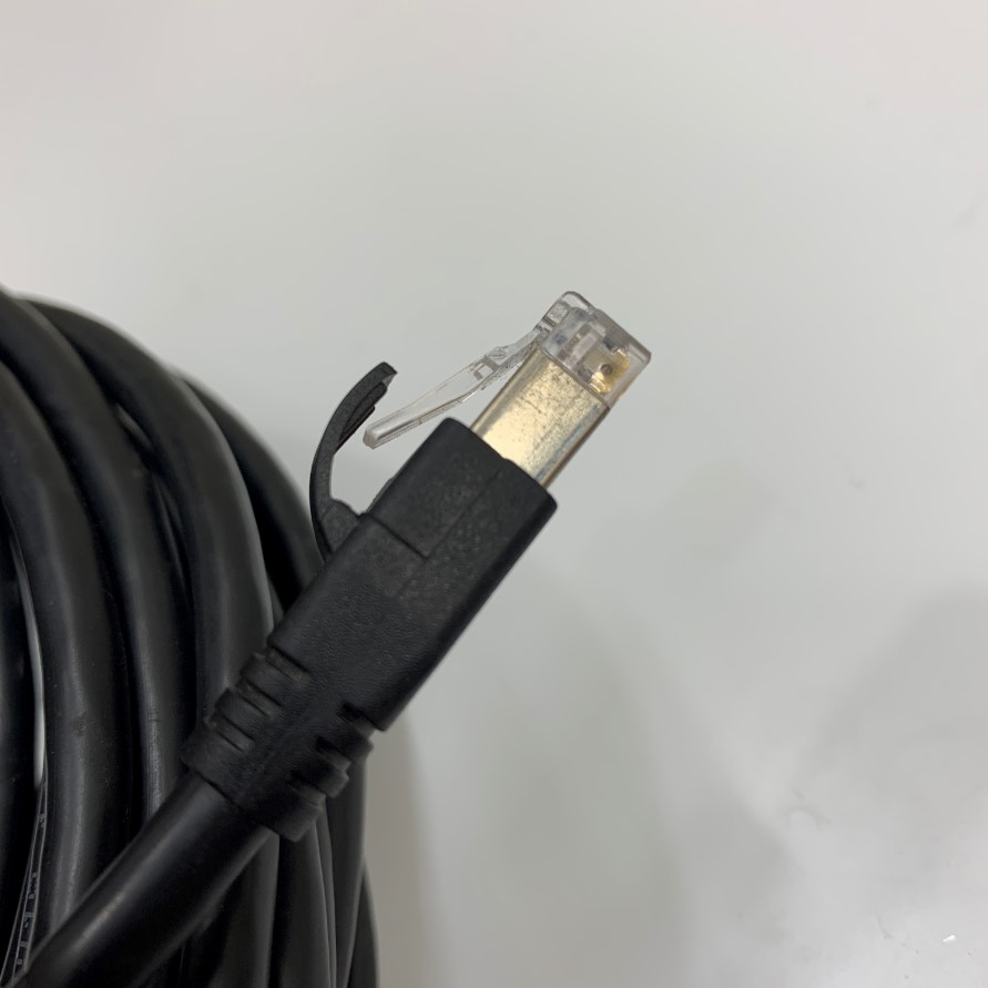 Cáp Mạng GigE-N10M Dài 10M Gigabit CAT5E RJ45 SFTP Ethernet Cable Thumbscrew Locking Shielded For GIGE industrial CCD Cameras and CCD basler Camera