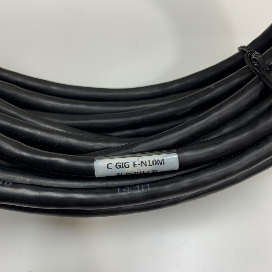 Cáp Mạng GigE-N10M Dài 10M Gigabit CAT5E RJ45 SFTP Ethernet Cable Thumbscrew Locking Shielded For GIGE industrial CCD Cameras and CCD basler Camera