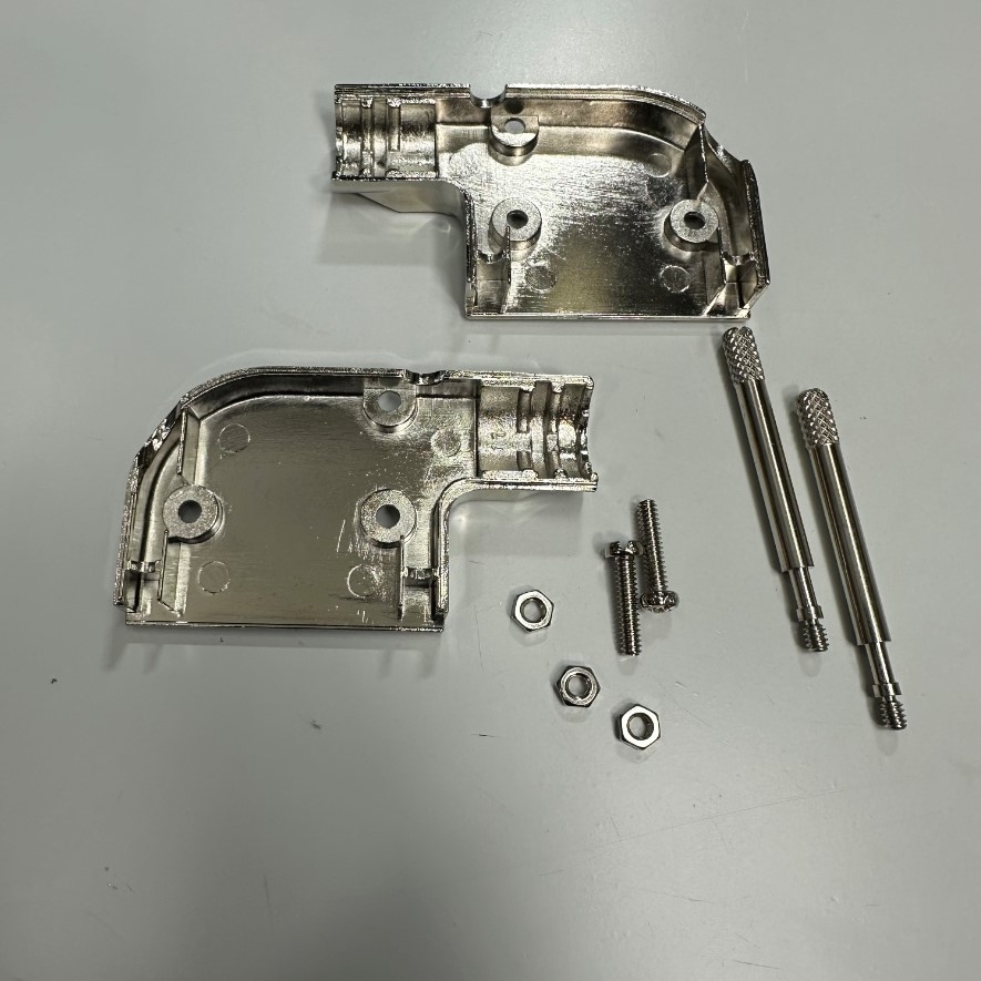 Đầu Jack Norcomp 981-015-130R121 DB15 HD26 90 Degree Cover Shell/Hood Housing Right Angle Metal Fe For industrial Servo Motor, Medical Interface I/O Control Cable, Studio Audio Cable