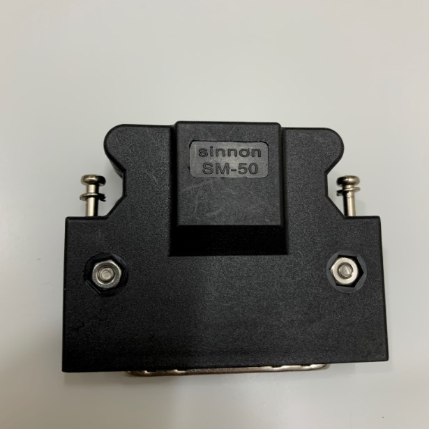Rắc Hàn SINNON SM-50 SCSI MDR 50 Pin Male For Servo Motor I/O MR-J3CN1 Yaskawa, Delta, Mitsubishi, Panasonic Jack Connector