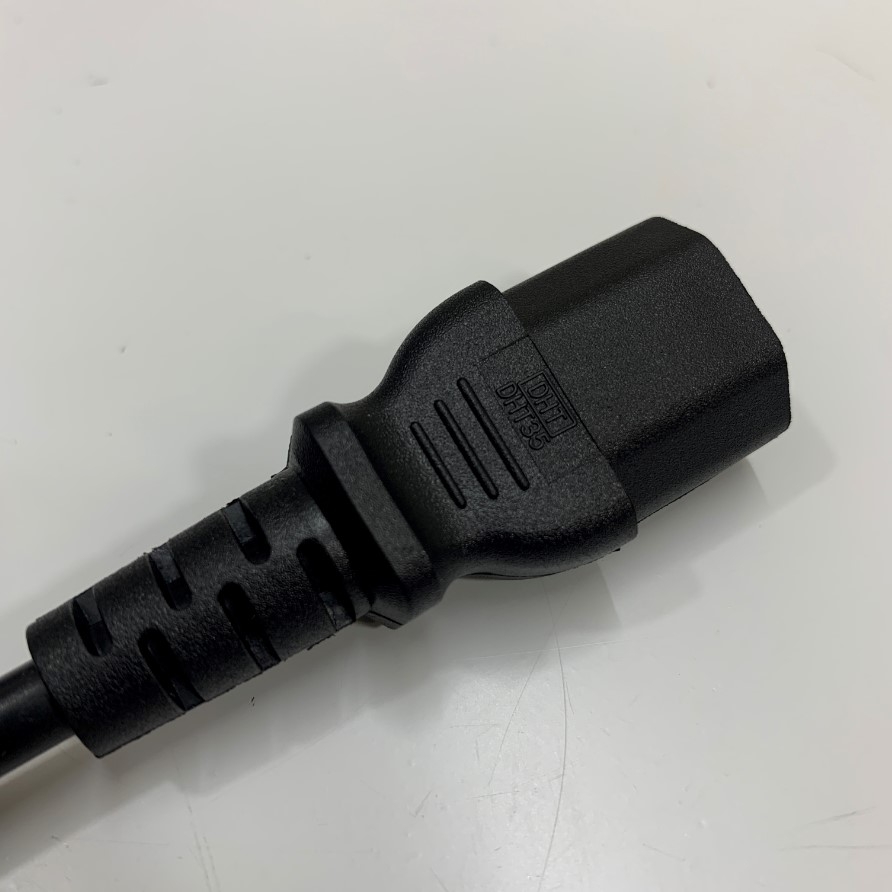 Dây Nguồn DHT35 DHT86 AC Power Cord C14 to C13 10A 18AWG 250V 3x0.75mm² For L2 Switch and L3 Switch Network Rack Mount Length 1.8M