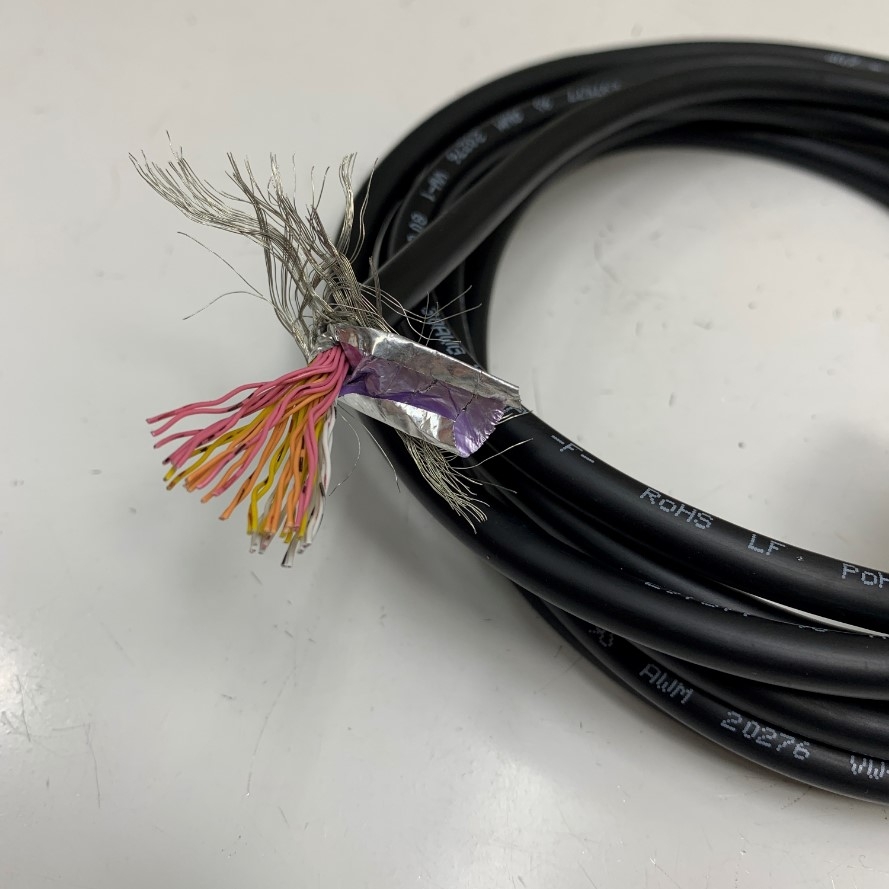 Cáp 3M 10ft Honda Japan Push Connector VHDCI 36 Pin Male Pitch 0.8mm to 36 Core Open End Cable E97577 30AWG x 20P SHIN HWA For Servo Drive Control I/O Cable Industrial