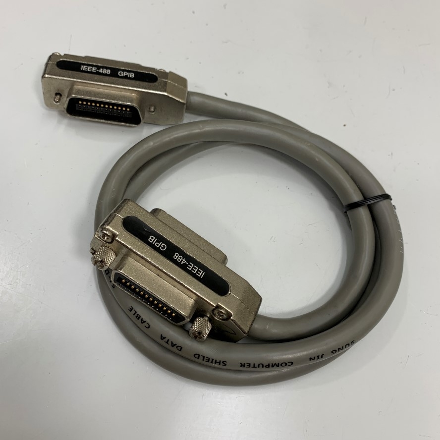 Cáp 0.5M 1.7ft IEEE-488 GPIB CN24 Pin Cable For GPIB Instrument PCI/GPIB or PCIe/GPIB Card and LAN/GPIB/USB