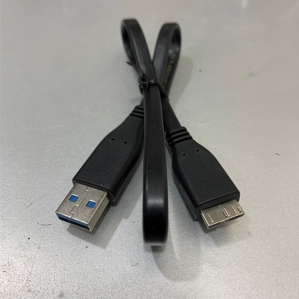Cáp Dẹt USB 3.0 Super Slim Flat USB 3.0 Type A to Type Micro B Dài 47Cm Black For Ổ Cứng Cắm Ngoài 2.5 inch Hardisk Eksternal WD, Seagate, Hitachi