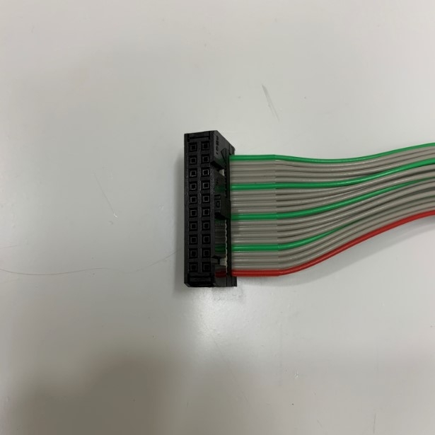 Cáp Bẹ Nhiều Mầu Hirose Electric 20 Pin IDC Connector Flat Rainbow Ribbon Cable with Black 2.54mm FC Dual Row Female to Female Sockets Dài 0.4M Type A