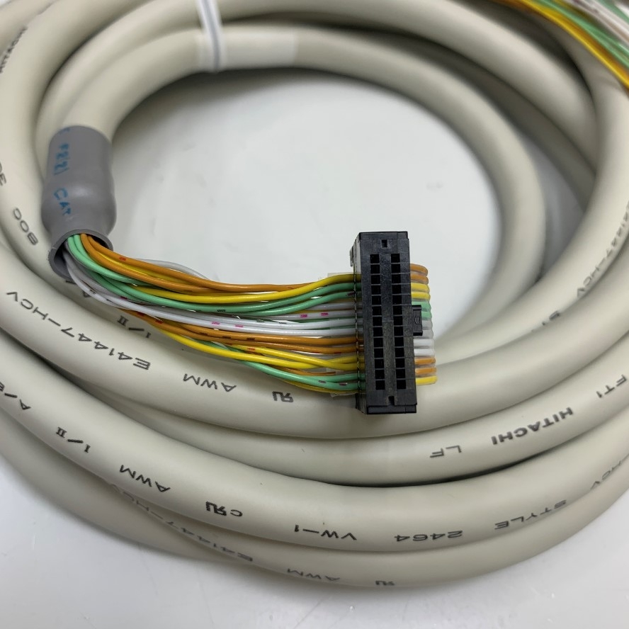 Cáp Điều Khiển LEC-CN5-3 SMC (11RH9CG) Dài 3M 10ft Cable IDC 26 Pin Female Pitch 1.27mm to 26 Core Cable HITACHI E41447-HCV For SMC Step Motor Controller, I/O, Flying Leads