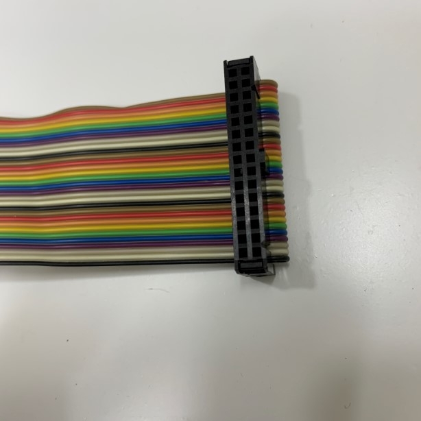 Cáp Bẹ Nhiều Mầu IDC 30 Pin 2.54mm Pitch Female Connector Type A Flat Rainbow Color Ribbon Cable Dài 0.5M