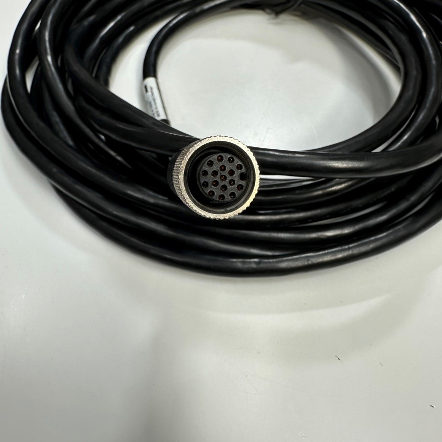 Cáp 5M 17ft DATALOGIC CAB-GD05 Cable Connector M12 A-Code Straight 17 Pin Female to Open Cable For Matrix 220™  Datalogic Barcode Scanner Cable