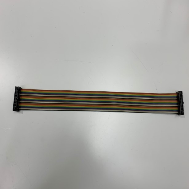 Cáp Bẹ Nhiều Mầu IDC Rainbow Wire Flat Ribbon Cable 30 Pin Connector Type A FC/FC Connector 2.54mm Pitch Dài 0.2M