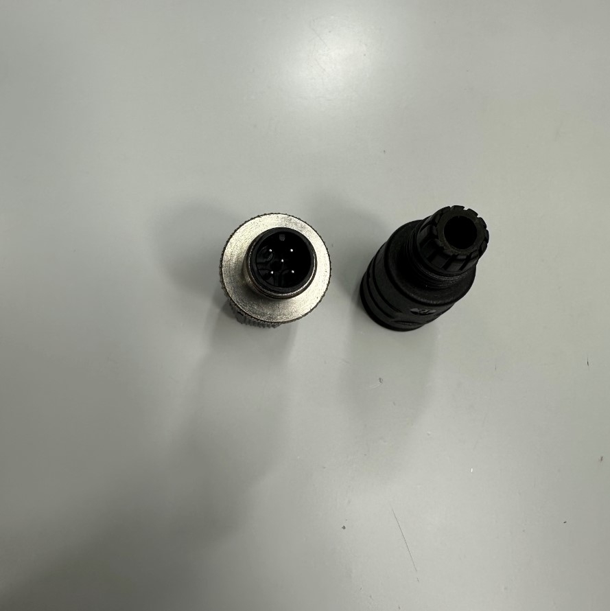 Đầu Jack Lumberg Automation Connector M12 A-Coded 5 Pin Male Straight IP65, IP67, RSC Series For Industrial Sensor Cable M12 Connector Circular