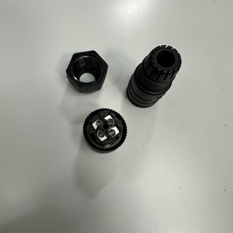 Đầu Jack Lumberg Automation Connector M12 A-Coded 4 Pin Female Straight IP65, IP67, RSC Series For Industrial Sensor Cable M12 Connector Circular