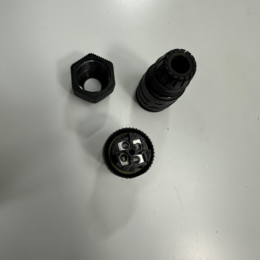 Đầu Jack Lumberg Automation Connector M12 A-Coded 4 Pin Male Straight IP65, IP67, RSC Series For Industrial Sensor Cable M12 Connector Circular