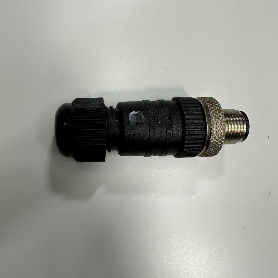 Đầu Jack Lumberg Automation Connector M12 A-Coded 4 Pin Male Straight IP65, IP67, RSC Series For Industrial Sensor Cable M12 Connector Circular
