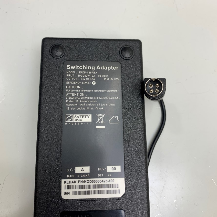 Adapter 54V 2.5A EADP Connector Size 4 Pin Mini Din 10mm For Switch Cisco SF302-08MPP 8-Port Max PoE+ Managed Switch
