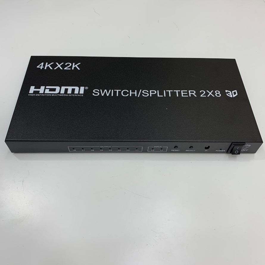 Bộ Chia Tín Hiệu 2x8 HDMI Switcher Splitter 2 in 8 out HDMI 1080P 1.4 3D HDMI Splitter