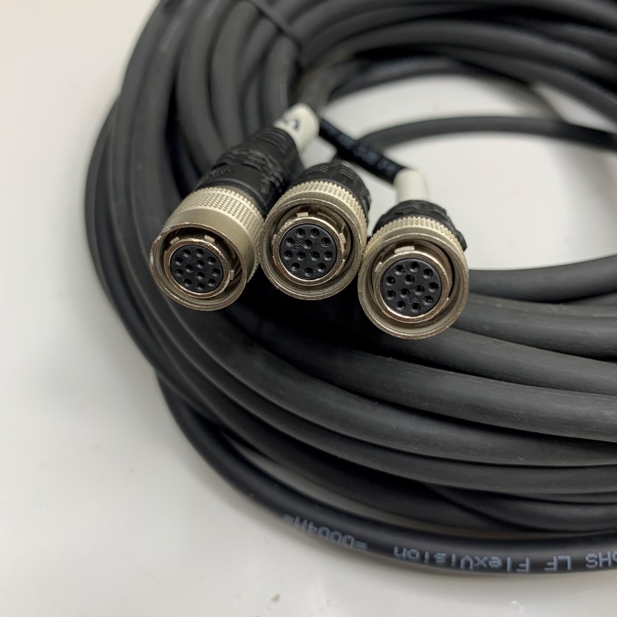 Cáp 5M 17ft P1.6 4CH DB44 Plus 44 Pin Male to 3 Camera Hirose 12 Pin Female HR10A-10P-12S(73) Video Splitter Cable For CCD Machine Vision Camera Cable