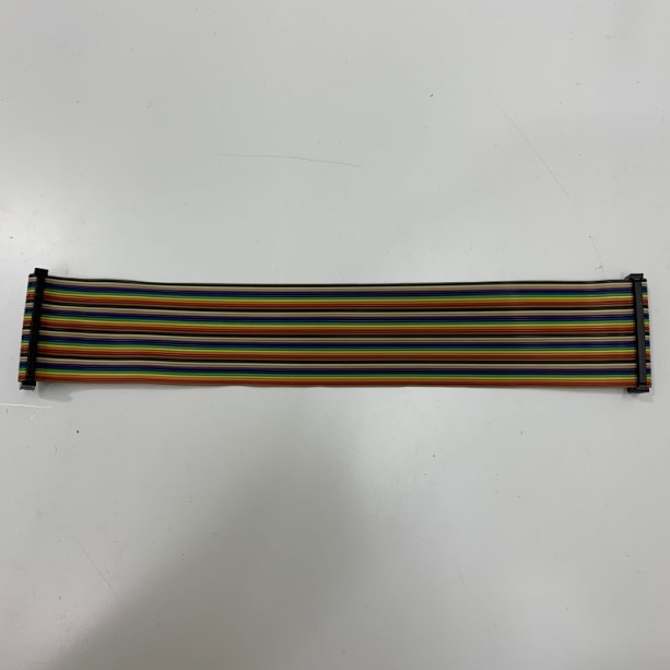 Cáp Bẹ Nhiều Mầu IDC 40 Pin 2.54mm Pitch Flat Ribbon Data Rainbow Color Cable Connector Type A Dài 0.3M