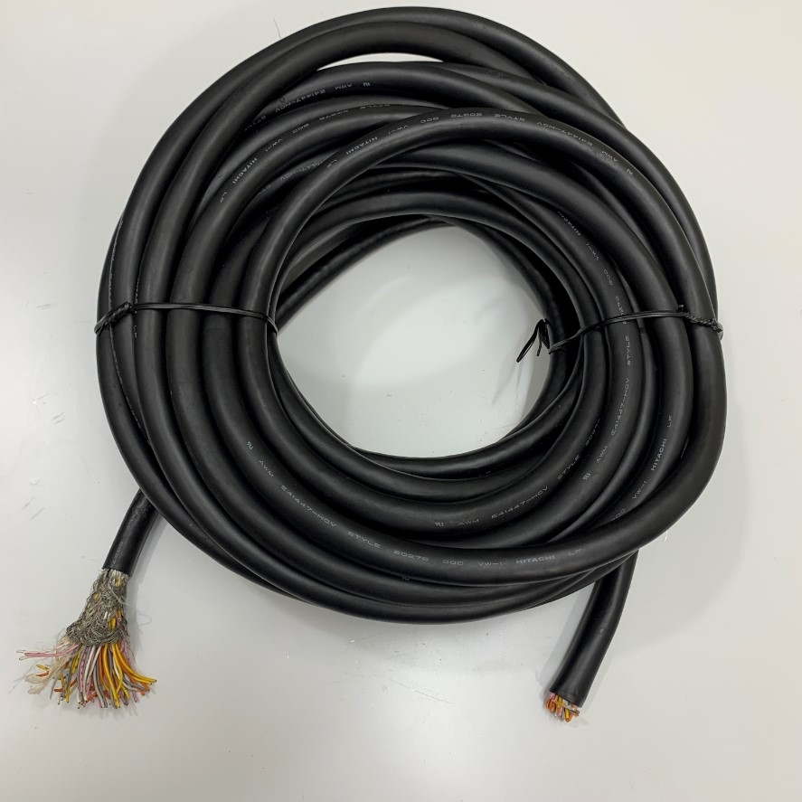 Cáp Điều Khiển I/O Data Connector Dùng Cho Hệ Thống CNC, CMC, Encoder Servo, Robot, Servo Driver Shielded Cable HITACHI LF 25PR 50 Core x 0.15mm² Cable OD 12mm Dài 10 Meter