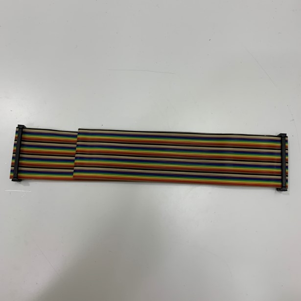 Cáp Bẹ Nhiều Mầu IDC 40 Pin 2.54mm Pitch Flat Ribbon Data Rainbow Color Cable Connector Type A Dài 0.6M