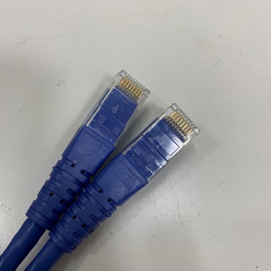 Cáp Mạng Đúc OEM UC-CMC010-01A Dài 1M 3.3ft Cable Blue CAT6 UTP 24AWG Industrial Ethernet Gigabit RJ45 For HMI PLC Ethernet RJ45 Cable