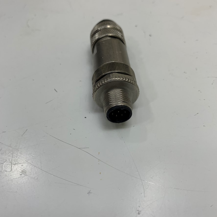 Đầu Jack Metabee Connector M12 A-Coded 8 Pin Male Gold Plated Screw Terminal Straight For Circular Industrial M12 Connector