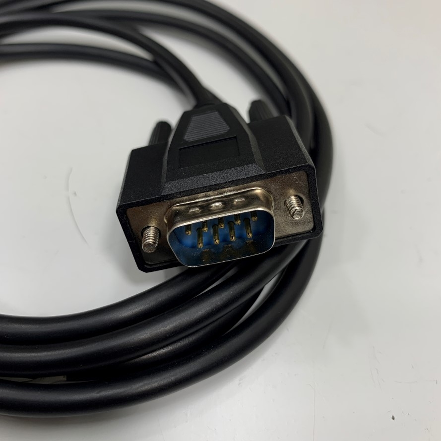 Cáp 1.8M 6ft RS-232C Communication RJ11 RJ12 6 Pin 6P6C to DB9 Male Serial Console Cable For Van Giảm Áp TVA Flow Meter Spirax Sarco witch Computer/PLC
