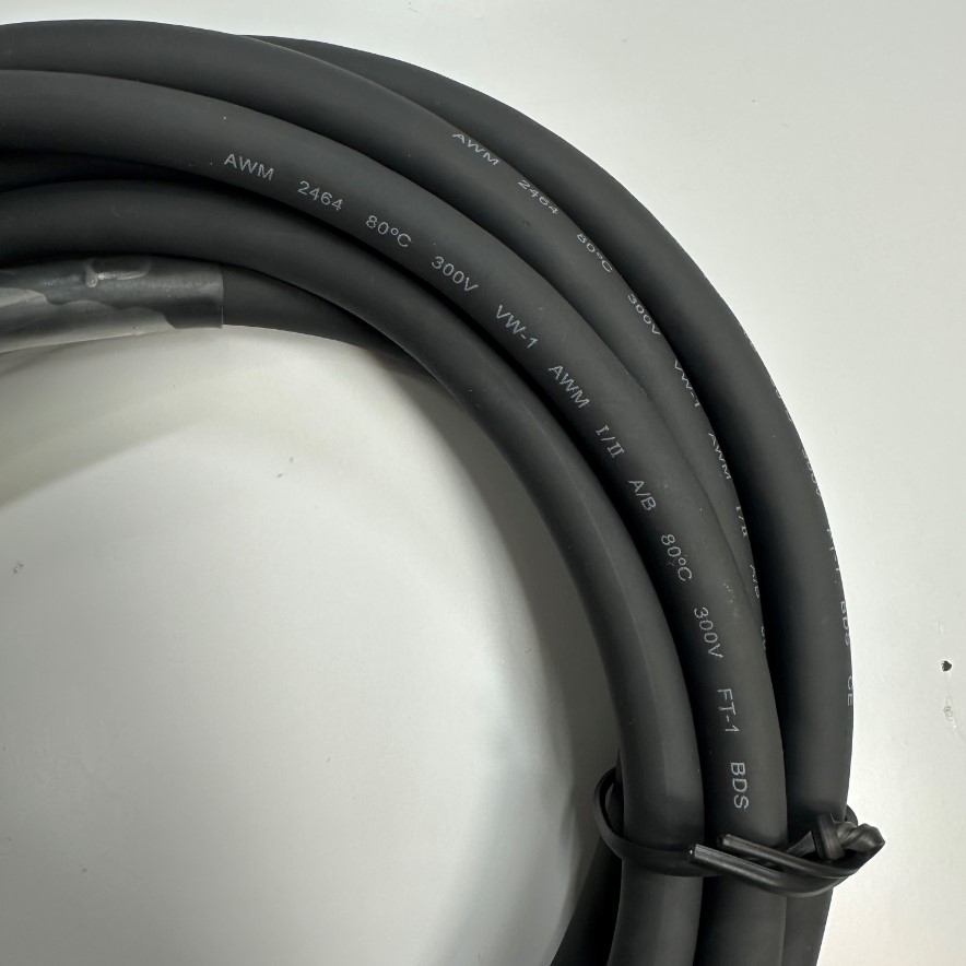 Cáp 3.5M 11.7ft MR-J4CBL20-CN3-3.5M For Mitsubishi Servo MR-J Series Communication I/O Flexible Signals Data And Power Shielded Cable MDR 20 Pin Male to 20 Core OD 9.5mm Black 80℃ 300V 20x0.2mm²