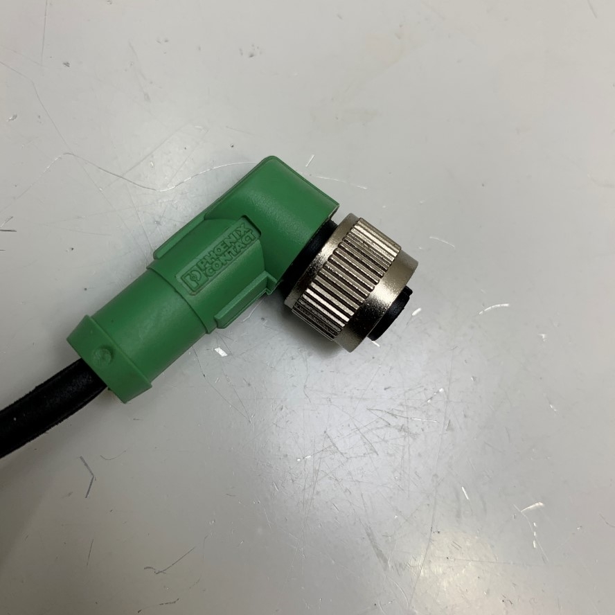 Đầu Jack Original Phoenix Contact Connector M12 A-Code 5 Pin Female (3 Pin Signal Line) Right Angle Plug