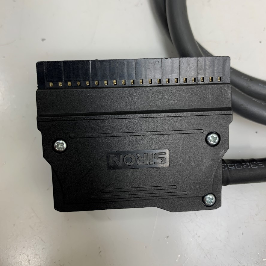 Cáp 1M 3.3ft Original Siron Cable 45 Degree Connector IDC 40 Pin Female 2 Rows 2.54mm Pitch to 40 Core Bare Wire Open End For For Keyence Omron Mitsubishi PLC
