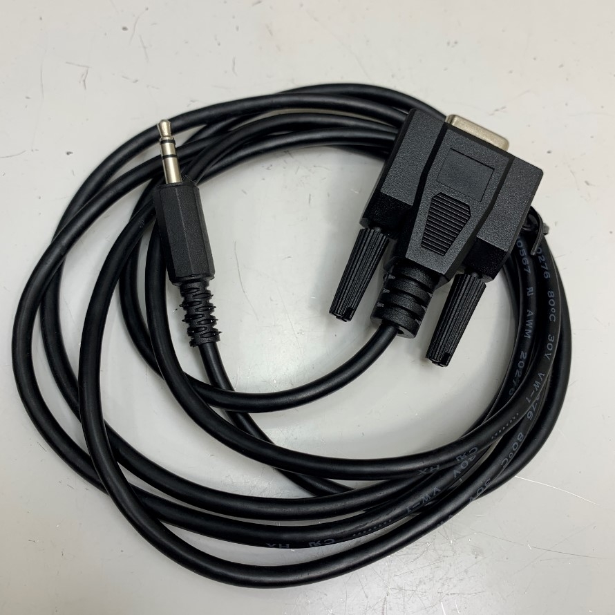 Cáp 1.8M 6ft RS232 Serial Cable UC-DB9F Interface 3.5mm Audio Jack 3 Lever to DB9 Female Shielded Communication Serial Data witch Computer
