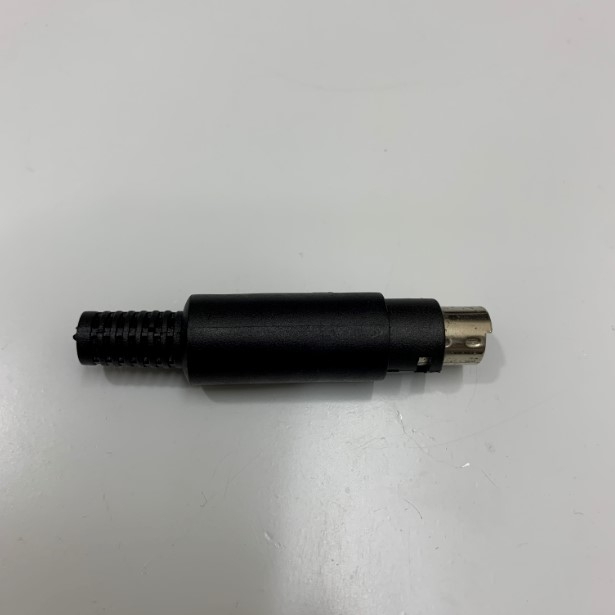 Rắc Hàn Cáp Lập Trình Mini 9 Pin Din Male Solder Connector Plastic For PLC Programming