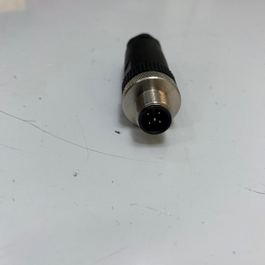 Renhotec Jack Connector M12 5 Pin Male A-Coded Nickel Plated Screw Terminal Straight For Circular Industrial M12 Connector