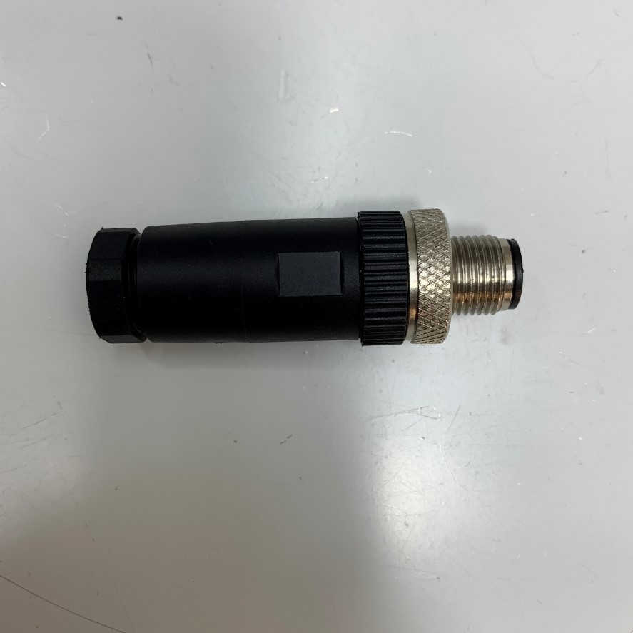 Renhotec Jack Connector M12 5 Pin Male A-Coded Nickel Plated Screw Terminal Straight For Circular Industrial M12 Connector